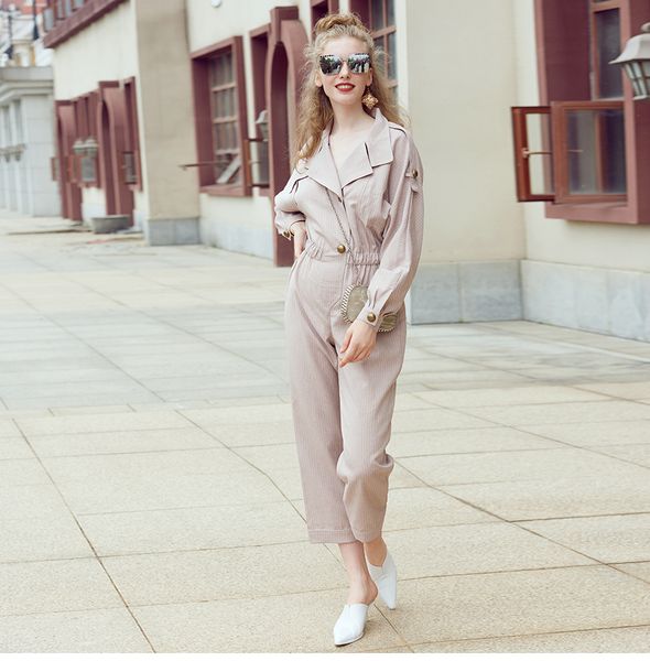 spring new fashion lapel collar long sleeve romper woman breasted slim bodysuit drawstring nipped waists loose casual jumpsuit overalls, Black;white
spring new fashion lapel collar long sleeve romper woman breasted slim bodysuit drawstring nipped waists loose casual jumpsuit overalls, Black;white