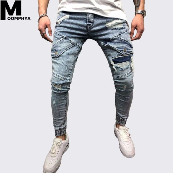 moomphya ripped holes hip hop skinny jeans men distressed streetwear men jeans long stretch jogger pants blue homme
moomphya ripped holes hip hop skinny jeans men distressed streetwear men jeans long stretch jogger pants blue homme