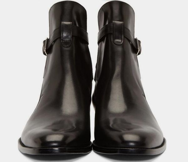 2019 men quality slp wyatt 30 in cigar suede ankle strap metal buckle boots shoes, Black
2019 men quality slp wyatt 30 in cigar suede ankle strap metal buckle boots shoes, Black