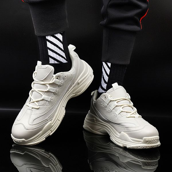 2020 new men's sneakers trend new thick bottom man casual shoes outdoor non-slip flats shoes hard-wearing platform shoes, Black
2020 new men's sneakers trend new thick bottom man casual shoes outdoor non-slip flats shoes hard-wearing platform shoes, Black