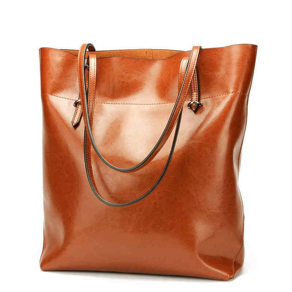 2019 genuine leather woman single shoulder layer cowhide shopping bag handbag practical
2019 genuine leather woman single shoulder layer cowhide shopping bag handbag practical