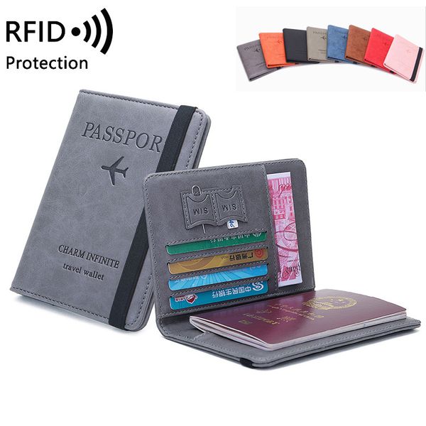 slim pu leather travel passport wallet holder rfid blocking id card case cover for identity theft protection, Brown;gray
slim pu leather travel passport wallet holder rfid blocking id card case cover for identity theft protection, Brown;gray