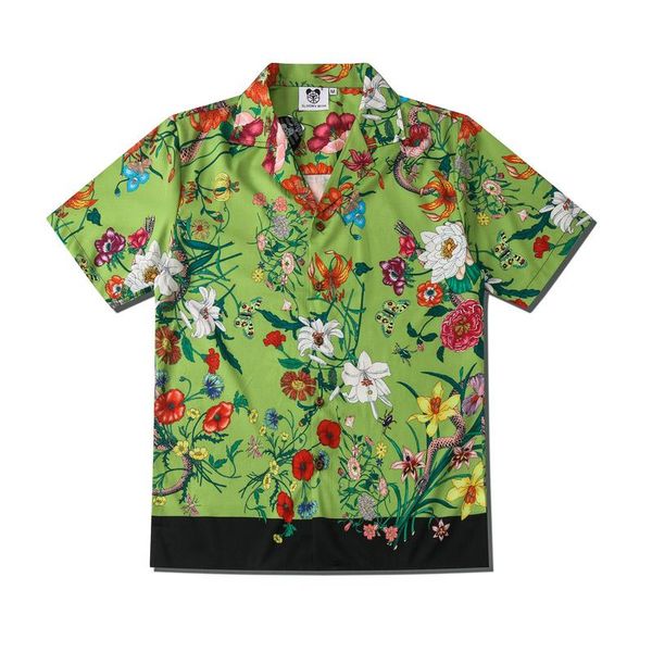 europe spring summer men plants floral flower short sleeve shirt cool hip hop shirt designer tee, White;black
europe spring summer men plants floral flower short sleeve shirt cool hip hop shirt designer tee, White;black