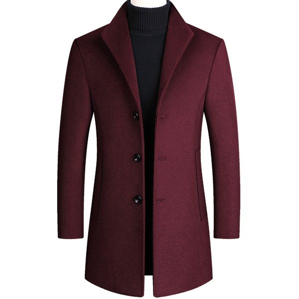 winter middle-aged men's tweed coat and cotton tweed coat men's long thick windbreaker black burgundy
winter middle-aged men's tweed coat and cotton tweed coat men's long thick windbreaker black burgundy
