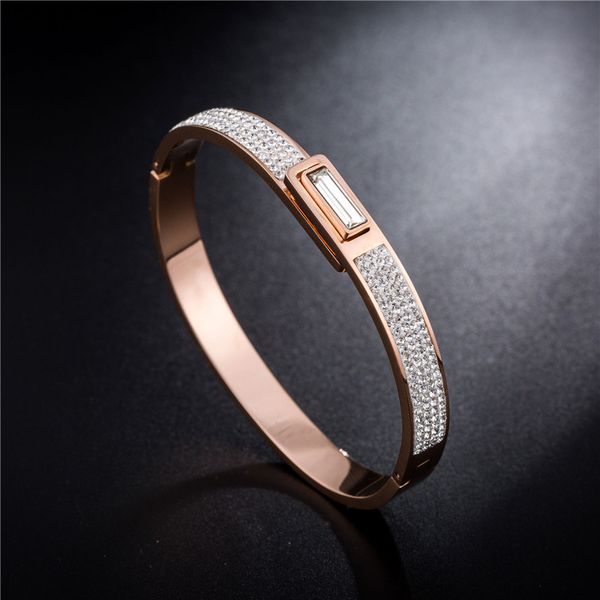 bangle female argil bracelet temperament titanium steel fashion jewelry rose gold bracelets concise wristlet jewel women, Black
bangle female argil bracelet temperament titanium steel fashion jewelry rose gold bracelets concise wristlet jewel women, Black