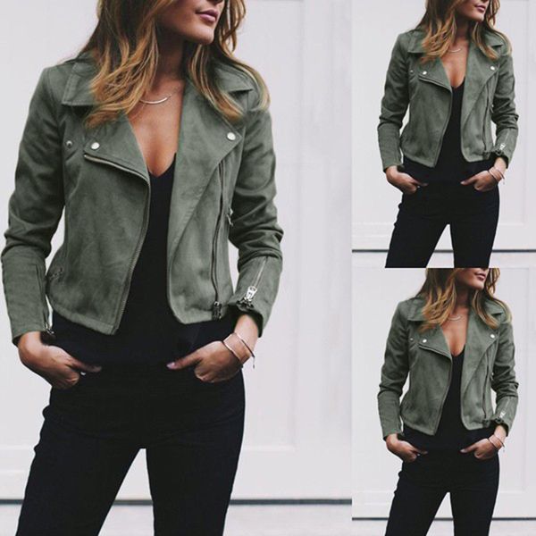 women outwear fashion jacket coats zip up flight coat ladies casual new fashion zipper hot, Black;brown
women outwear fashion jacket coats zip up flight coat ladies casual new fashion zipper hot, Black;brown
