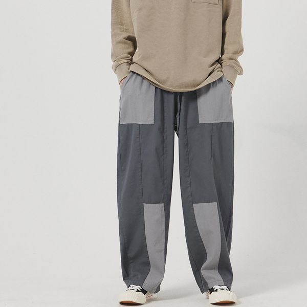 tide brand designer men luxury color matching overalls mens japanese fashion brand lazy wind stitching contrasting color elastic waist loose, Black
tide brand designer men luxury color matching overalls mens japanese fashion brand lazy wind stitching contrasting color elastic waist loose, Black