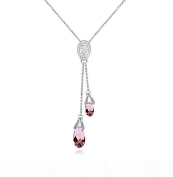 women necklaces silver chain charms silver plated dress accessories elements austrian crystal necklace beauty tear pendant w72
women necklaces silver chain charms silver plated dress accessories elements austrian crystal necklace beauty tear pendant w72