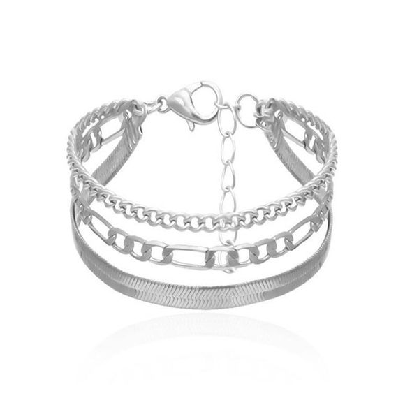 sterling silver bohemian style snake chain bracelet for women multi layer metal thick chain bracelet couple jewelry gifts, Black
sterling silver bohemian style snake chain bracelet for women multi layer metal thick chain bracelet couple jewelry gifts, Black