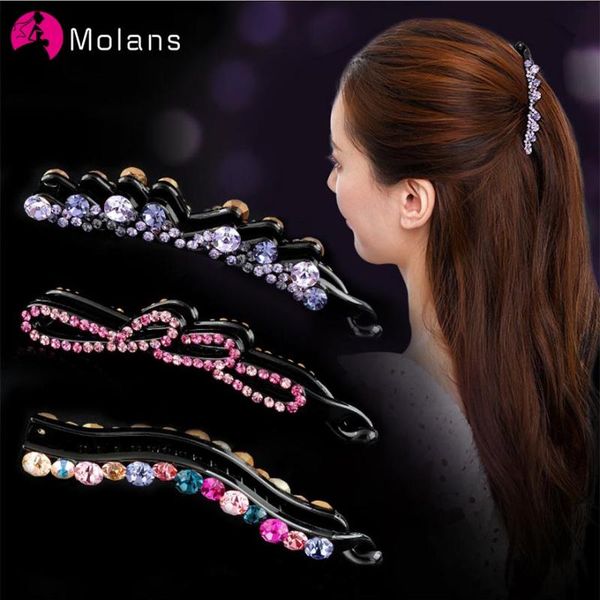 molans fashion rhinestone hairpins muti-color diamond twist hairpin plastic banana clip for girls hair grips hair accessories
molans fashion rhinestone hairpins muti-color diamond twist hairpin plastic banana clip for girls hair grips hair accessories