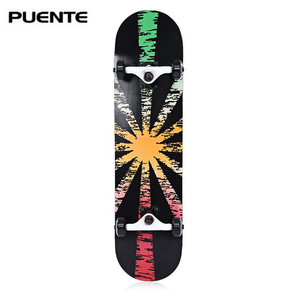puente 602 abec - 9 four-wheel double snubby maple skateboard for entertainment