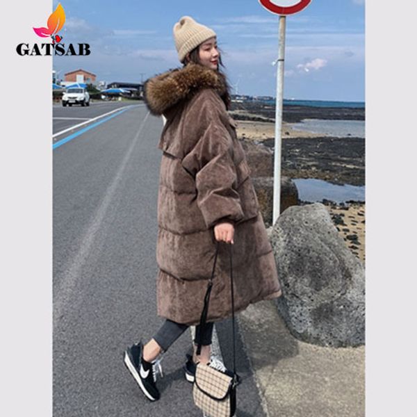 down cotton women's long section 2019 winter new korean version of the loose large fur collar bread over the knee cotton jacket coat ti, Black;brown
down cotton women's long section 2019 winter new korean version of the loose large fur collar bread over the knee cotton jacket coat ti, Black;brown