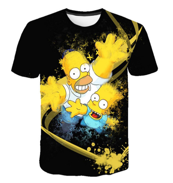 2019 cartoon character simpson t shirt men women funny 3d print summer short sleeve o neck crewneck casual a233, White;black
2019 cartoon character simpson t shirt men women funny 3d print summer short sleeve o neck crewneck casual a233, White;black
