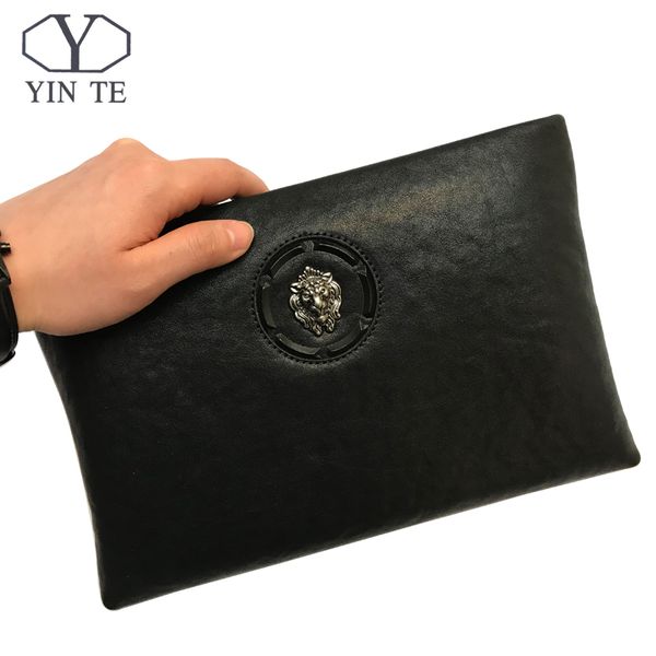 yinte fashion cowhide men clutch large capacity purse genuine leather handbags men's wallet portfolio 902d, Red;black
yinte fashion cowhide men clutch large capacity purse genuine leather handbags men's wallet portfolio 902d, Red;black
