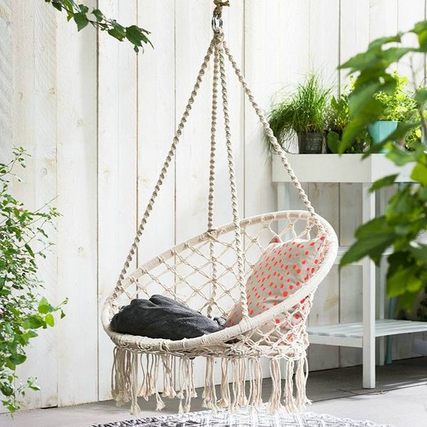 nordic handmade knitted round hanging hammock outdoor indoor dormitory bedroom child safety chair hammock
nordic handmade knitted round hanging hammock outdoor indoor dormitory bedroom child safety chair hammock