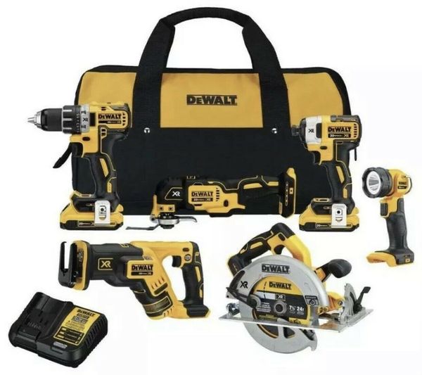 New dewalt xr 6 tool 20 volt max bru hle power tool combo kit
New dewalt xr 6 tool 20 volt max bru hle power tool combo kit