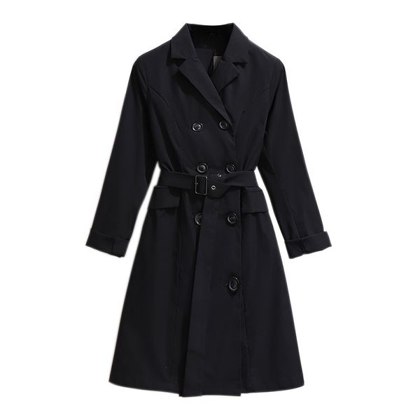 large size women's trench coat autumn casual turndown collar long trench with belt coat casaco feminino mode femme, Tan;black
large size women's trench coat autumn casual turndown collar long trench with belt coat casaco feminino mode femme, Tan;black