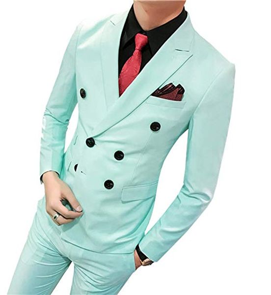 latest design double breasted mint wedding groom tuxedos peak lapel groomsmen men suits prom blazer (jacket+pants+tie) no:2041, Black;gray
latest design double breasted mint wedding groom tuxedos peak lapel groomsmen men suits prom blazer (jacket+pants+tie) no:2041, Black;gray