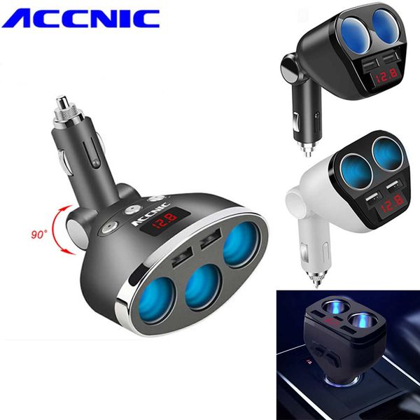 accnic car cigarette lighter dual usb charger socket splitter plug 3 cigarette lighter led voltage monitor for mobile phone
accnic car cigarette lighter dual usb charger socket splitter plug 3 cigarette lighter led voltage monitor for mobile phone