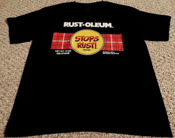 Rustoleum Spray Paint Футболка Sz маленькое граффити искусство винтаж ржавчины останавлива
Rustoleum Spray Paint Футболка Sz маленькое граффити искусство винтаж ржавчины останавлива