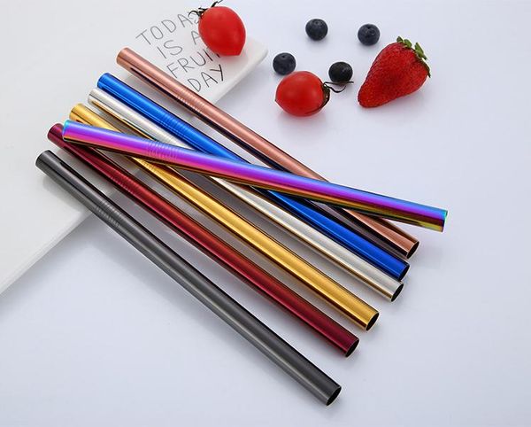 500pcs 215*12mm stainless steel straw 5 colors metal colorful drinking reusable straight large straws for juice coffee sn1028
500pcs 215*12mm stainless steel straw 5 colors metal colorful drinking reusable straight large straws for juice coffee sn1028