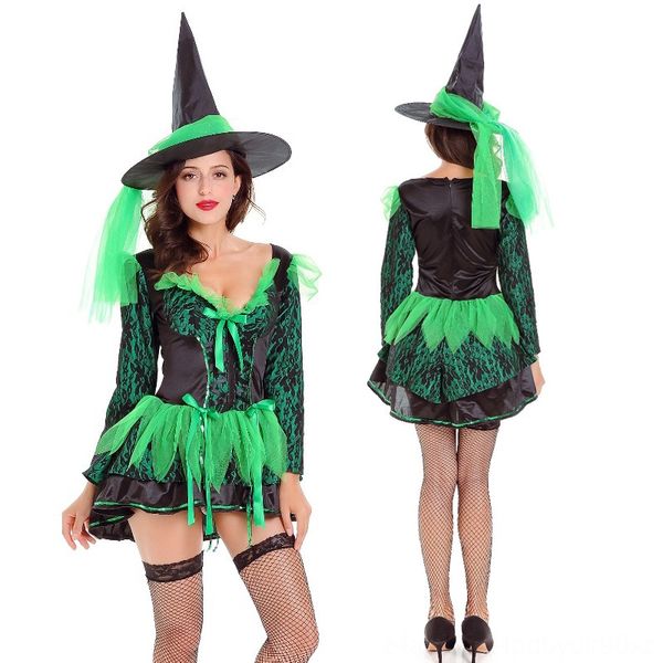 new halloween cosplay deep v-neck green witch costumes costumes & cosplay costume party stage costume, Black
new halloween cosplay deep v-neck green witch costumes costumes & cosplay costume party stage costume, Black