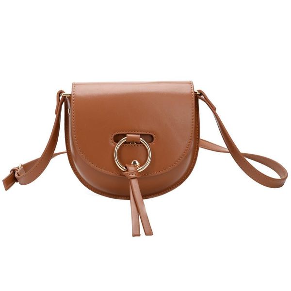 fashion womens wild saddle bag retro ring simple travel shoulder messenger bag 2020 european and american popular bags 0110
fashion womens wild saddle bag retro ring simple travel shoulder messenger bag 2020 european and american popular bags 0110