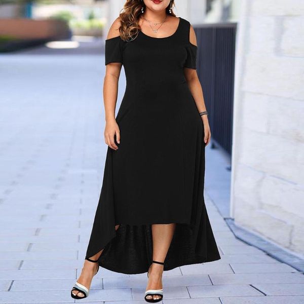 maxi dress women's casual fashion elegant l-5xl plus size o-neck solid color off-shoulder strapless short sleeve summer dress z4, White;black
maxi dress women's casual fashion elegant l-5xl plus size o-neck solid color off-shoulder strapless short sleeve summer dress z4, White;black