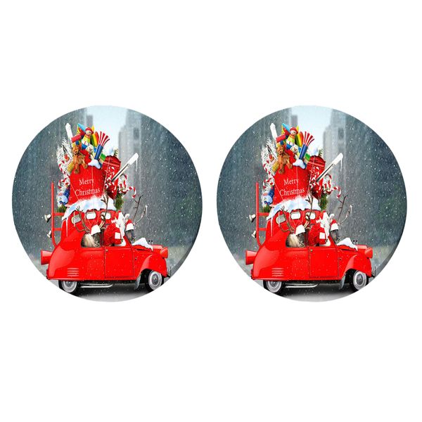 2 pieces christmas vinyl elastic table cover, fits tables up to 47'' diameter, xmas christmas car pattern
2 pieces christmas vinyl elastic table cover, fits tables up to 47'' diameter, xmas christmas car pattern
