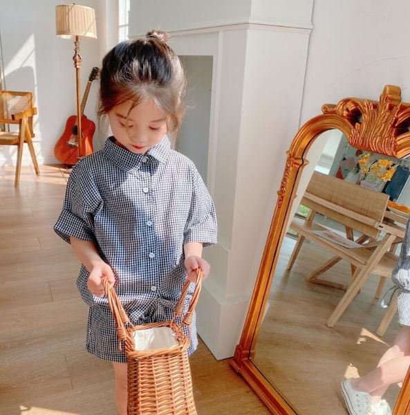 2020 selling baby girls 2pcs plaid set blouse+shorts summer kids girls suits 2-7 years, White
2020 selling baby girls 2pcs plaid set blouse+shorts summer kids girls suits 2-7 years, White
