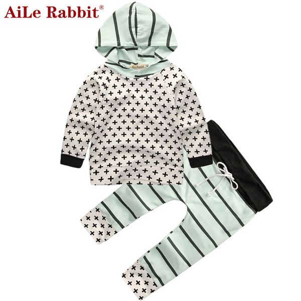 aile autumn newborn infant baby boys sets long sleeve t-shirt pants 2 pieces cross hoodies cotton home clohtes k1, White
aile autumn newborn infant baby boys sets long sleeve t-shirt pants 2 pieces cross hoodies cotton home clohtes k1, White