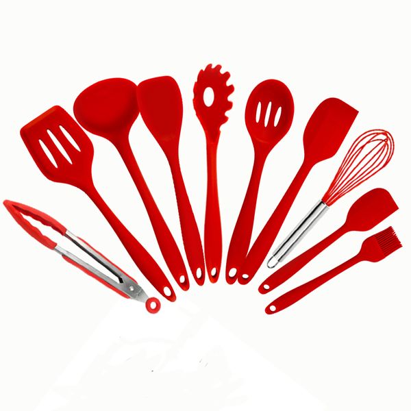 non-stick silicone kitchen utensils set red turner whisk spatula food brush heat resistant kitchen gadgets cooking tools set
non-stick silicone kitchen utensils set red turner whisk spatula food brush heat resistant kitchen gadgets cooking tools set