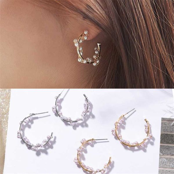 new fashion geometric charm pearl winding big metal round circle hoop earrings for women exaggerated jewelry pendiente brincos, Golden
new fashion geometric charm pearl winding big metal round circle hoop earrings for women exaggerated jewelry pendiente brincos, Golden