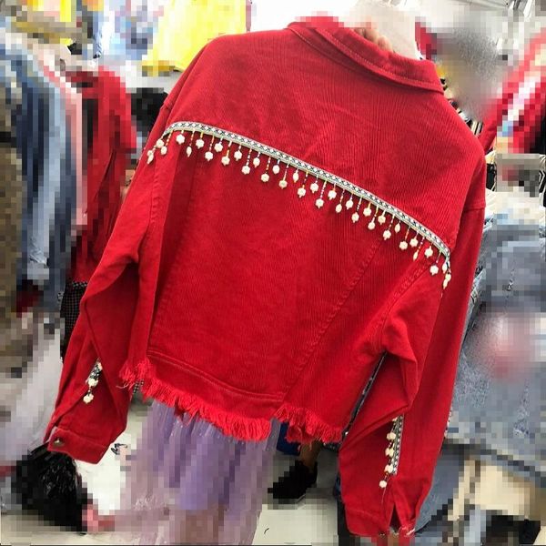 new arrival boho cotton denim jacket for women 2018 chic tassel winter black red denim jackets coat outerwear mori girl, Black;brown
new arrival boho cotton denim jacket for women 2018 chic tassel winter black red denim jackets coat outerwear mori girl, Black;brown