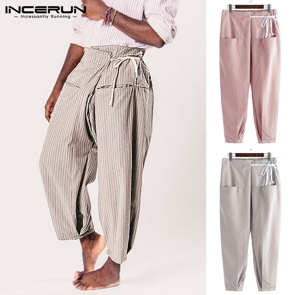 mens thai fisherman pants striped loose pockets lace up casual trousers men joggers yoga-pants pantalon hombre 2019 incerun 5xl, Black
mens thai fisherman pants striped loose pockets lace up casual trousers men joggers yoga-pants pantalon hombre 2019 incerun 5xl, Black