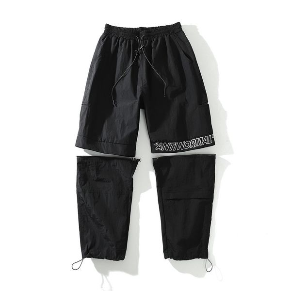 designer two ways to wear can be split and feet overalls men and women hip-hop pants loose sports trend function original tide brand01, Black
designer two ways to wear can be split and feet overalls men and women hip-hop pants loose sports trend function original tide brand01, Black