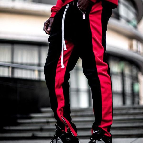 мода повседневных мужских брюки jogger дизайнерского pantalones цвет заплатка slim fit брюки, Black
мода повседневных мужских брюки jogger дизайнерского pantalones цвет заплатка slim fit брюки, Black