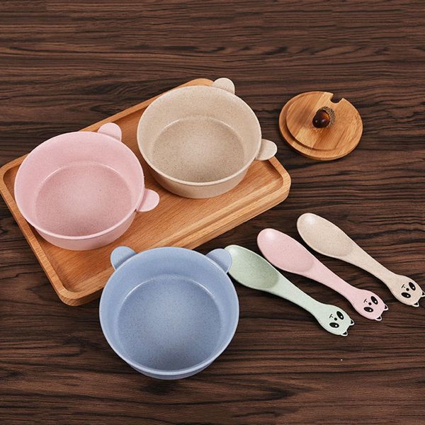 2 pcs/set baby feeding food tableware panda wheat kid dishes eco-friendly children training dinnerware plate bowl spoon
2 pcs/set baby feeding food tableware panda wheat kid dishes eco-friendly children training dinnerware plate bowl spoon