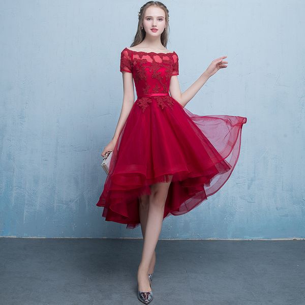 new skinny one-shoulder evening dress spring trim evening dress short, Black;red
new skinny one-shoulder evening dress spring trim evening dress short, Black;red