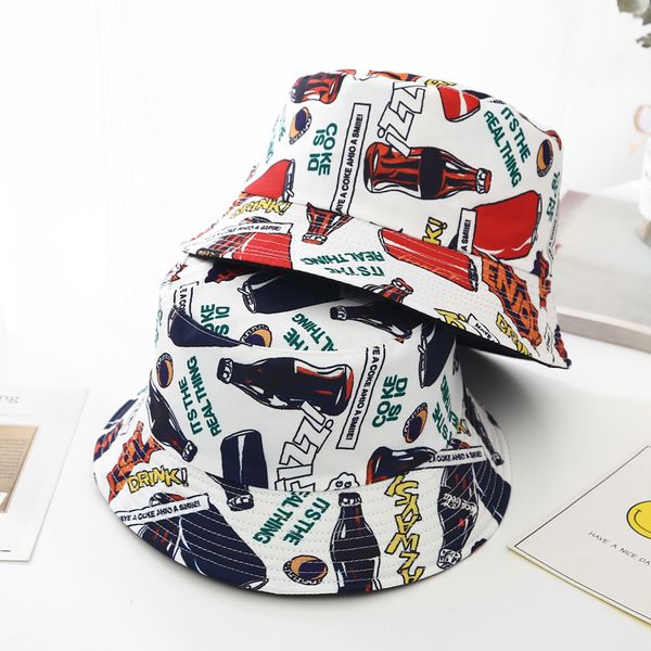2019 coke bottle double sided wear bucket hat fisherman hat outdoor travel sun cap hats for men and women 30
2019 coke bottle double sided wear bucket hat fisherman hat outdoor travel sun cap hats for men and women 30