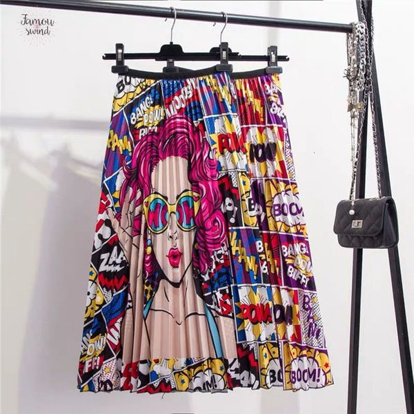 2019 новая coming юбка весна упругие печати мультфильм pattern empire high summer party женщины отдыха high street style, Black
2019 новая coming юбка весна упругие печати мультфильм pattern empire high summer party женщины отдыха high street style, Black