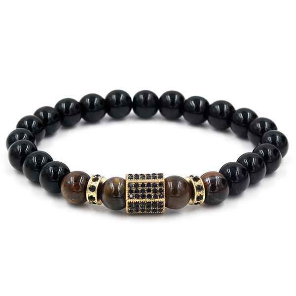 faitheasy black tigereye micro wheel bead isolation piece hand string bracelet male, Golden;silver
faitheasy black tigereye micro wheel bead isolation piece hand string bracelet male, Golden;silver