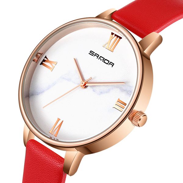 sanda women fashion watch quartz watches waterproof leather strap p226, Slivery;brown
sanda women fashion watch quartz watches waterproof leather strap p226, Slivery;brown