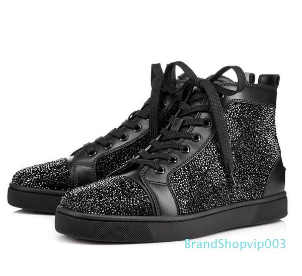 big size eur36-46 designer shoes high cut red bottom spike sedue calf sneaker luxury party wedding genuine leather casual shoes, Black
big size eur36-46 designer shoes high cut red bottom spike sedue calf sneaker luxury party wedding genuine leather casual shoes, Black