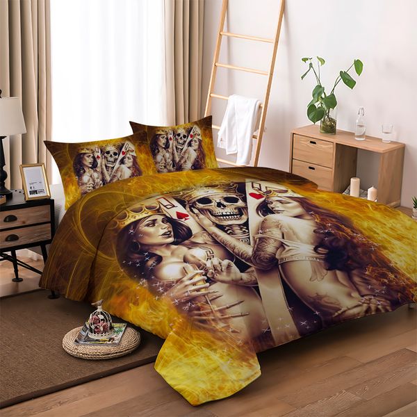 3d skull printed bedding sets women and skull yellow printing halloween home textile with pillowcase 3pcs twin full size
3d skull printed bedding sets women and skull yellow printing halloween home textile with pillowcase 3pcs twin full size