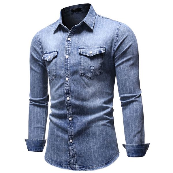 fashion mens denim shirt long sleeve plus size jeans cardigan casual slim fit shirts autumn men two-pocket clothing -3xl, White;black
fashion mens denim shirt long sleeve plus size jeans cardigan casual slim fit shirts autumn men two-pocket clothing -3xl, White;black