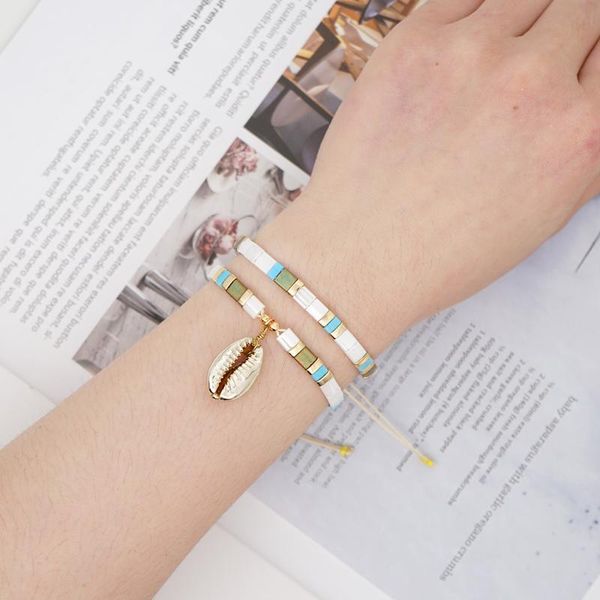 go2boho bracelets women seashell glass bracelet miyuki tila beads summer new gift pulsera mujer fashion armband jewelry, Golden;silver
go2boho bracelets women seashell glass bracelet miyuki tila beads summer new gift pulsera mujer fashion armband jewelry, Golden;silver