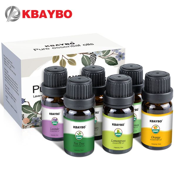 

Essential Oils Aromatherapy Oil for aroma Diffuser Humidifier 6 Kinds Fragrance of Lavender Tea Tree Rosemary Lemongrass Orange