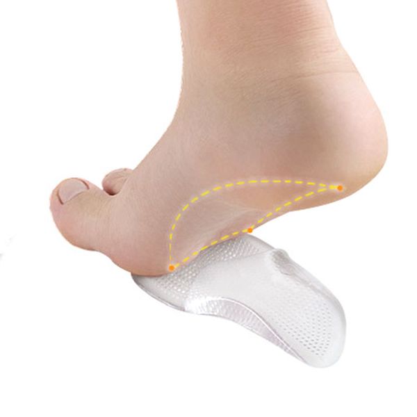1 pair relief pain gel forefoot arch support high heeled shoes insoles flatfoot ortcs anti slip cushion pads, Black
1 pair relief pain gel forefoot arch support high heeled shoes insoles flatfoot ortcs anti slip cushion pads, Black