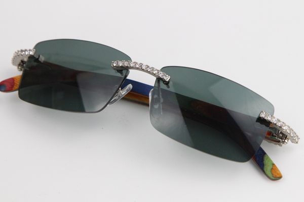 sellinfashion rimless limited edition big stones peacock wood sunglasses 8200757 fashion brand glasses male and female eyewear, White;black
sellinfashion rimless limited edition big stones peacock wood sunglasses 8200757 fashion brand glasses male and female eyewear, White;black